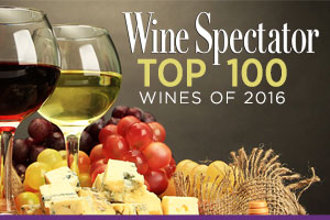 Shop wines from Wine Spectator's Top 100 Wines of 2016 list. | WineTransit.com