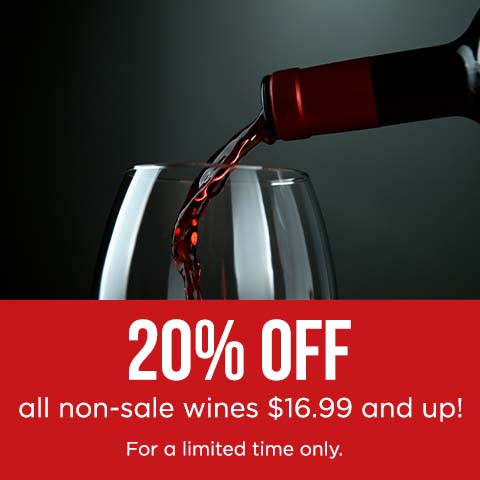 20% off all Non-Sale Wines $16.99 and up! | WineTransit.com