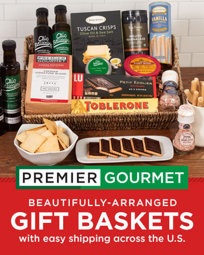 Beautifully-crafted Gift Baskets from Premier Gourmet