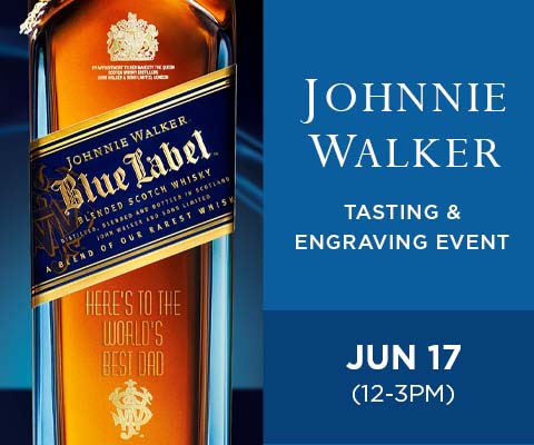 Johnnie Walker Scotch Sampling & Bottle Engraving | WineTransit.com