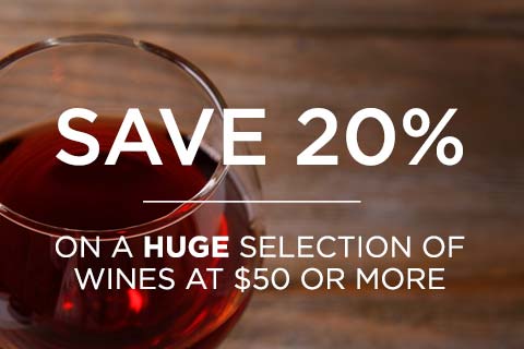 20% Off Wines $50 or More